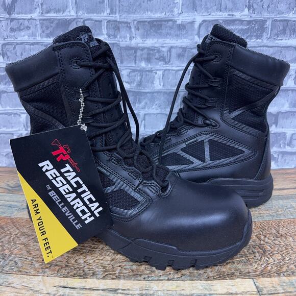 Belleville Tactical Research Leather Waterproof Zip Composite Toe Boot Size 11 R - Picture 2 of 8